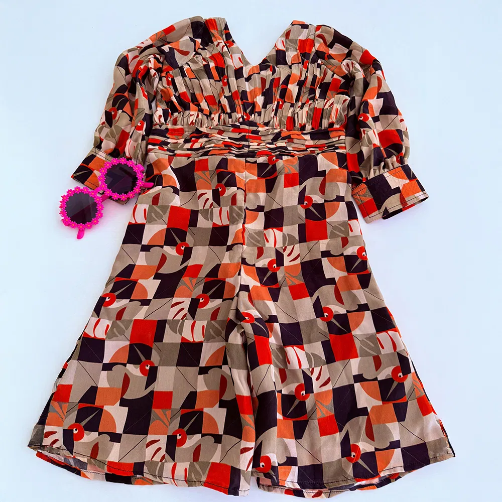 Jumpsuit in Pure Natural Crepe